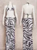 Edolynsa Sexy Zebra Stripes 3 pièces Bikini Set 2024 Summer Beach Wear Triangle Bikinis Sweet Swirt Wirtwwear Cabinet Up Up A1554 231227