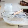 Baking & Pastry Tools Handheld Flour Coil Stirrer Wooden Whiskegg-Beater Stick Kitchen Baking Tool Egg Cream Stirring Blender Dough Wh Dhze5