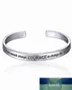 Serenity Prayer Cuff Bangle Silver Plated Armband i en presentförpackning Kärlek för kvinnor Factory Expert Design Kvalitet senaste stil O3473891722022