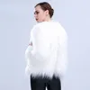 Kobiety Faux Fur Led LED Płaszcz Kostium świąteczny Cosplay Fluffy Fur Kurtka znana zimowa ciepłe festiwal imprezy Klub Klub 231227