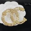 2023 c18k vergulde lotus broche met strass versiering mode nobele broche luxe broche designer sieraden hoogwaardige la276l