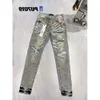 2024 Moda Nuovi Jeans da uomo Mens Viola Designer Distressed Strappato Bikers Womens Denim Cargo For Men B Loe