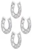 20PClot Crystal Horseshoe charm Floating Locket Charms Fit For Magnetic Memory living Lockets As Jewelry Making6866380