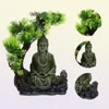 Смоловое украшение Zen Figure изящное антикварное уникальное творческое аквариум будда украшения 8637572
