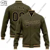 3D -utskrift Anpassad namn Green Jacket Färgglada bokstäver Full Snap Unisex Team Gift Winter Ankomst 231227