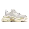 triple s sneaker uomini donne scarpe firmate di alta qualità scarpe bianche nere beige verde acqua allevatori da uomo rosa rosa posa chiara piattaforma di suola da tennis vecchia scarpa casual