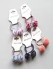 Whole Boutique 20pairs Mode Schattige Snoep Kleur Ballen Pom Pom Haarelastiek Effen Kawaii Elastische Haarbanden Rubberen Gom Touw Headwar6312499