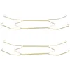 Kitchen Storage 2 Pcs Coat Hanger Invisible Spring Hanging Hook Clothes Rack Heavy Duty Copper Alloy Wall