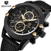 BENYAR Heren Horloges Top Luxe Sport Chronograaf Mode Mannen Waterdichte Luxe Merk Goud Quartz Horloge saat reloj hombre239Q