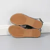Mulheres sandálias planas couro cruz cinta estilo roma alta qualidade verão senhoras sapatos fivela cinta 231227