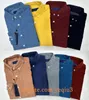 Men Casual Shirts Plaid shirt spring and autumn stripe shirt business dress shirt Fashion classic shirts mens embroidery decoration Comfortable top Long shirt ss