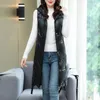 Frauenwesten Solid Color Casual Midrohr Hoodies Weste Mody Reißverschluss Pocket ärmellose Weste Jacke Winter Koreanisch Alle Matchmäntel