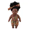 China Factory Livelike 12 tum afroamerikanska svarta babydockor med lockigt hår för barn