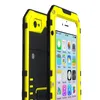 Caso do iPhone 6, capa à prova de choque à prova de poeira à prova d'água, cobertura de proteção subaquática, cobertura clara de protetora clara de cor amarela vermelha vermelha