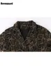 Nerazzurri automne hiver Long ample décontracté imprimé léopard manteau en laine hommes 231227