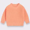 Herfst Kindertruien Gebreide kleding voor kinderen Breien voor kinderen Truien Tops Babymeisje Jongen Truien Kindertruien Snoepkleurige trui 231228