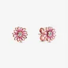 Nouveauté authentique 925 en argent Sterling rose marguerite fleur boucles d'oreilles mode boucles d'oreilles bijoux accessoires pour femmes cadeau 316a