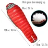 Oversized Mummy Goose Down Sleeping Bag Winter Down Sleeping Bag Very Warm For Camping And Hiking 231227