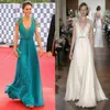 Nieuw Kate Middleton in Jenny Packham Sheer met kapmouwtjes Avondjurken Formeel Celebrity Red Carpet Jurken Kant Chiffon Avond 8411186