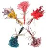 Flores decorativas 5 Facotes Mini Bouquet Bridemaid Gifts