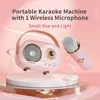 C20 Plus Plus Mini Wireless Bluetooth Audio Home Singing Karaoke Integrated MicrophoneスピーカーステレオKTVセットハンズフリーコール231228