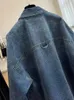 Koreansk stil high street mode överdimensionerad denimjacka kvinnor förlorar långärmad knapp jean jackor y231227