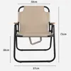 Kampmeubilair Outdoor Opvouwbare stoel Koolstofstaal 600D Oxford Doek Draagbaar Vouwen Ideaal voor kamperen Picknickpark