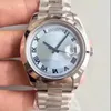 With box Luxury Watches II Platinum 41mm Ice Blue Concentric Roman Dial 218206 Automatic Fashion Men's Watch Wristwatch