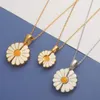 Hidden Message Daisy Locket Necklace with Gold Color Pendant Necklace for Girl Mother's Day Gift