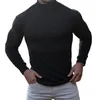 Heren T-shirts Fitness Top Heren Shirt Winter Lange mouw Zweetabsorptie Pullover Lichtgewicht Sneldrogend Slim Fit voor weersomstandigheden