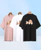 23sss masculinas teddy urso tshirts tshirts preto camiseta rosa masculino feminino tampo tampo de manga curta designer de algodão roupas 2022069627