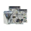 Sacs de stockage Star Laser Couleur Refermable Aluminium Feuille d'aluminium Sac d'emballage Mylar Food Grocery Retails Emballage LX2960 Drop Livraison Ho Dhp1B