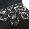 10PCs Mix diverse vrouwen Gember 18mm Drukknoop Chunk charms plated Vintage manchet Armbanden Bangles234S