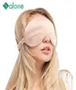 Drop 100 3D Silk Sleep Mask Natural Sleeping Eye Shade Cover Shade Patch Soft Portable Blindbind Travel 2205092813147
