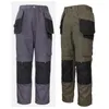 Mężczyznowe spodnie ładunkowe na zewnątrz odporne na zużycie prac roboczych z torbą na nogi 231227