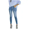 Women's Jeans High-Waisted Slim-Fitting Ripped Fashionable Comfortable Soft Versatile Nine-Point Pencil Pants Pantalones