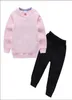 2021 Brand logo Designer di lusso BABY Autumn Clothes Set Kids Girl Girl Maniche Long Maniche e pantaloni 2pcs Sust Tracksuits di moda O9200222