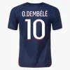 Maillot de foot Kylian Mbappe 2324 Maillot Paris Kolo Muani Saint Dembélé Asensio Germain Zaïre Emery Kit de football Lee Kang dans Achraf Hakimi Marquinhos Maillot de football