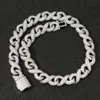 Hip Hop Bling Infinity 15mm Cuban Link Chain 18K God ha