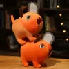 Fyllda plyschdjur 40 cm anime motorsåg man pochita kreativa dockor plysch tecknad tecknad pochita orange hund kudde fylld mjuk leksak för barn gåvor231228