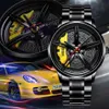 2020 NEKTOM MEN WATCH SPORTS CAR CARWATCH WHEEL RIMデザインカーステンレススチール腕時計防水時計ファッションラグジュアリーウォッチLJ2259S