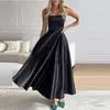 Casual Dresses Sexy Cocktail For Women Summer 2023 Evening Party Elegant Camisole Dress Strappy Square Collar Vestidos