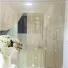 Curtain 200 100 Cm Luxury Crystal Flashing Line Tassel Curtains In The Living Room