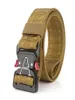 MEN039S Taktiska bälten Tungt arbetsbälte QuickRelease Webbing Nylon Bälten med metallspänne för utomhussportresor Hikin42136763656