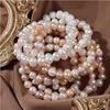 Jewelry Natural Freshwater Pearl Elastic Bracelet Candy Color Beaded For Women Fashion Jewelry Drop Delivery Baby, Kids Maternity Acce Dhxct