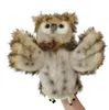 Puppet da gufo kawaii cartone animato animale gufo uccello peluche burattino per bambini regalo di buonanotte regalo natalizio regalo 231227