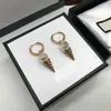 Boucles d'oreilles de crème glacée de créateur de luxe Aretes orecchini pour femmes amateurs de fête cadeau bijoux 238d