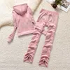 2024 Juice C Trendy Two Piece Pants Women's Veet Juicys Sportwear Crystal Sparkling Set 666VV