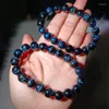 Link pulseiras natural azul tigre olho pedra pulseira moda cura personalizado para homens mulheres jóias de pedras preciosas presente amantes 1pcs 8/10mm