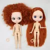 Icy DBS Blyth Doll 16 Bjd Conjunto Cuerpo blanco Piel tostada Piel oscura Muñeca mate Muñeca Nude 30cm Juguete de juguete Regalo 231227